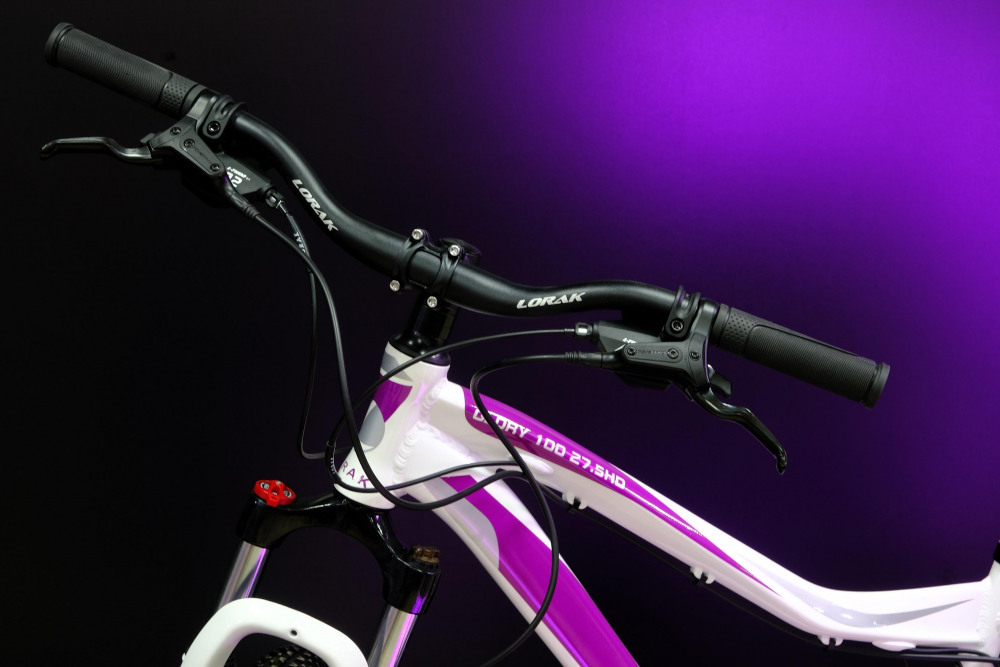 Lorak Glory 100 HD 27.5 Белый/Фиолетовый рама 15 (на рост 141-160)