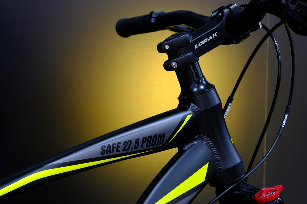 LORAK Safe 27,5 Prom Матовый Чёрный/Жёлтый
