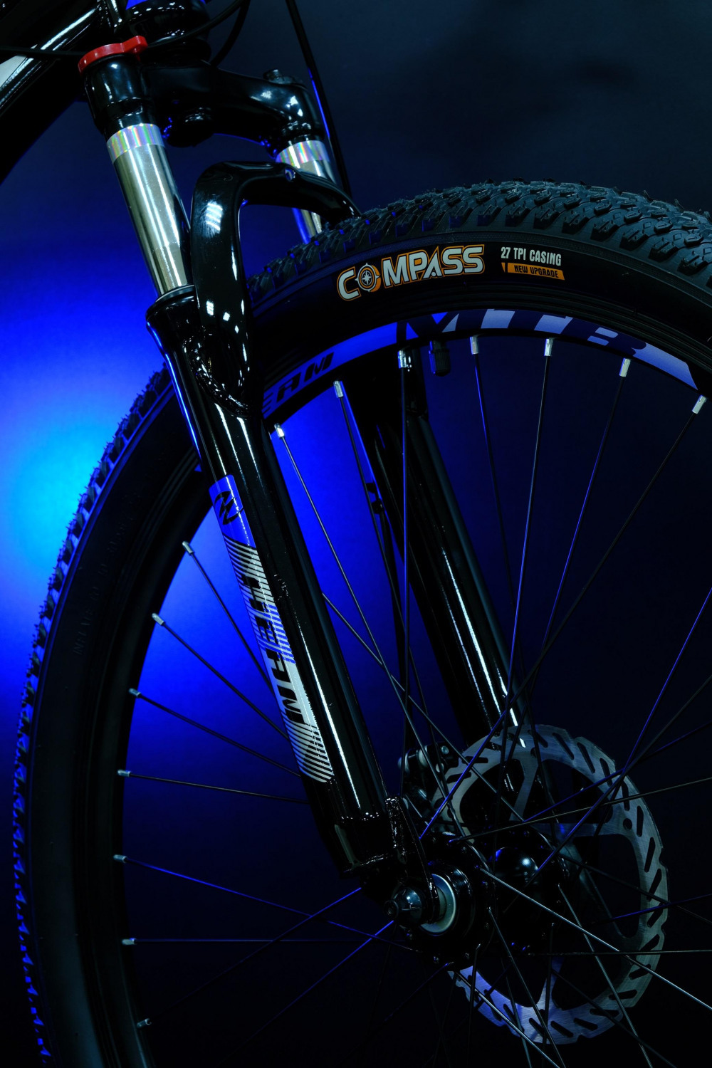 HEAM ALPHA 27,5 Cassete Чёрный/Синий глянец рама 21 (на рост 183-190)